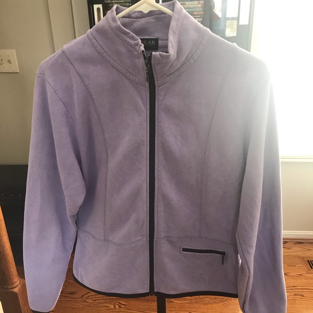 Lavender zip up jacket